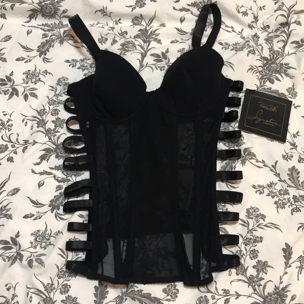 Rene Rofe cage bustier black size S